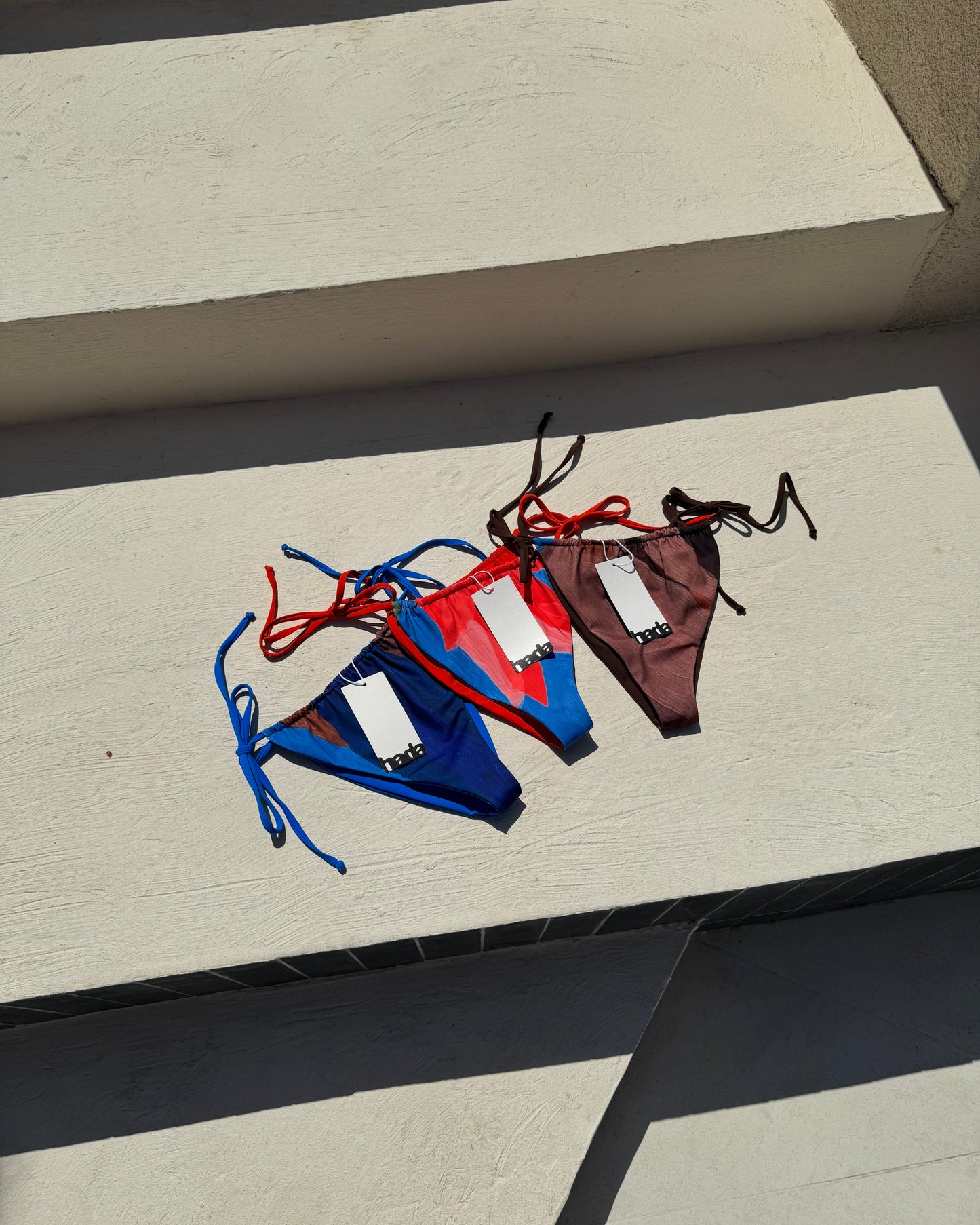 Bas de bikini corail réversible