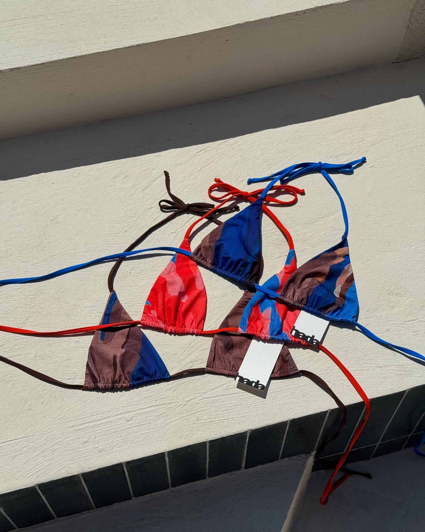 Top de bikini chocolat réversible